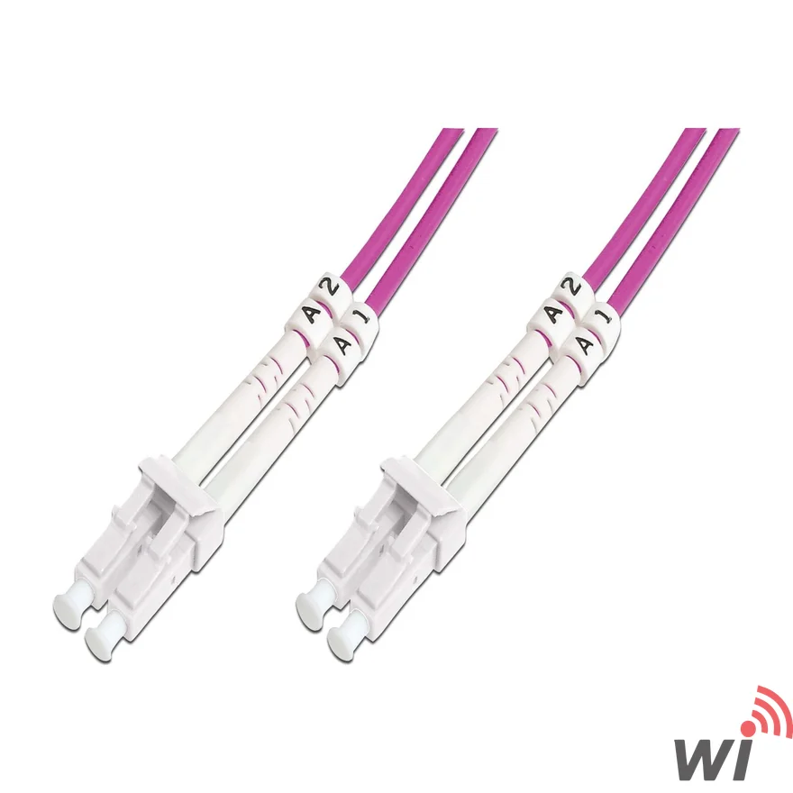 LC - LC FIBER PATCH KABLO OM4 30CM  Multimode, Duplex, 50/125, OM4, LSZH